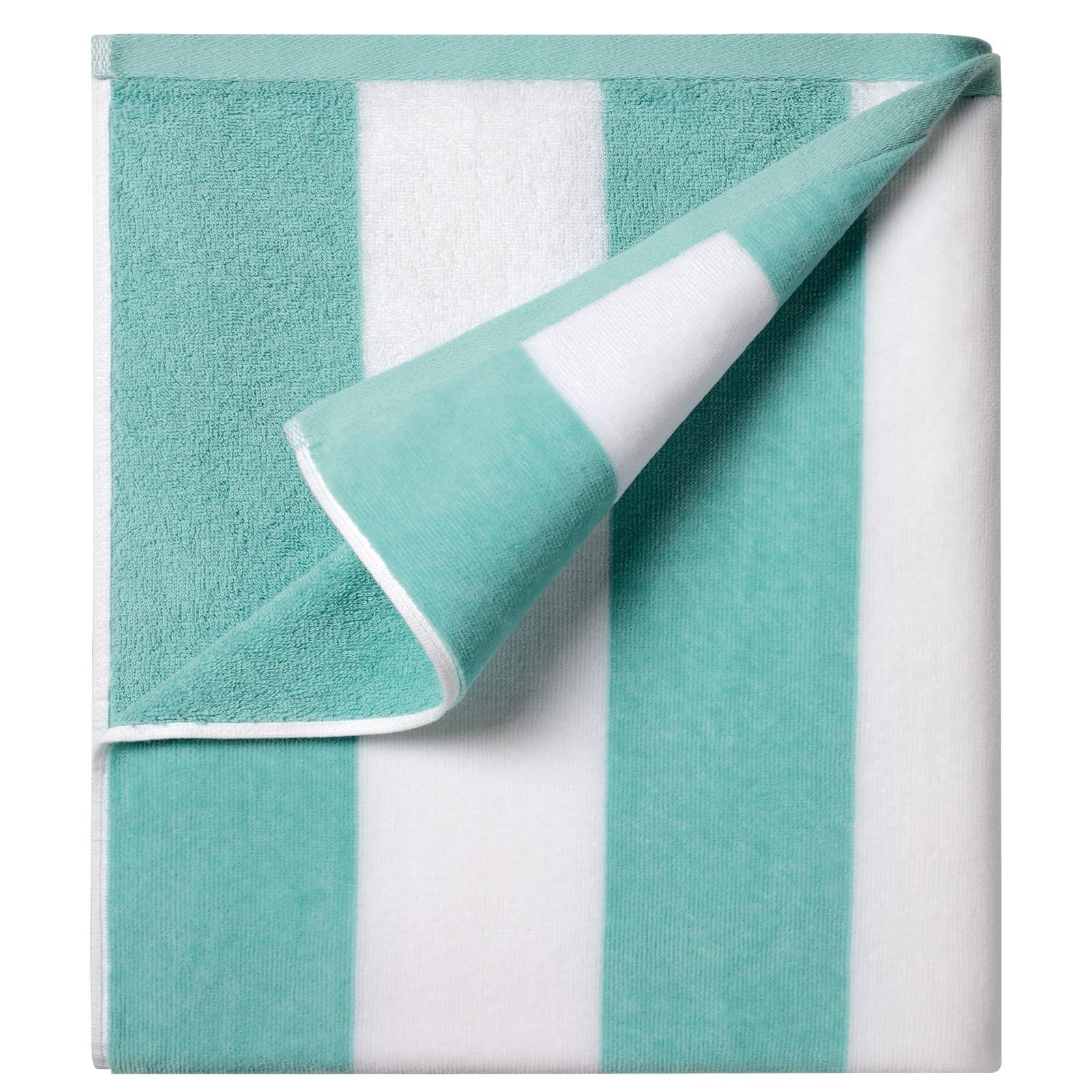 Jolof Store Oversized Cotton Beach Towel – 35x70 Striped Cabana Pool Towel