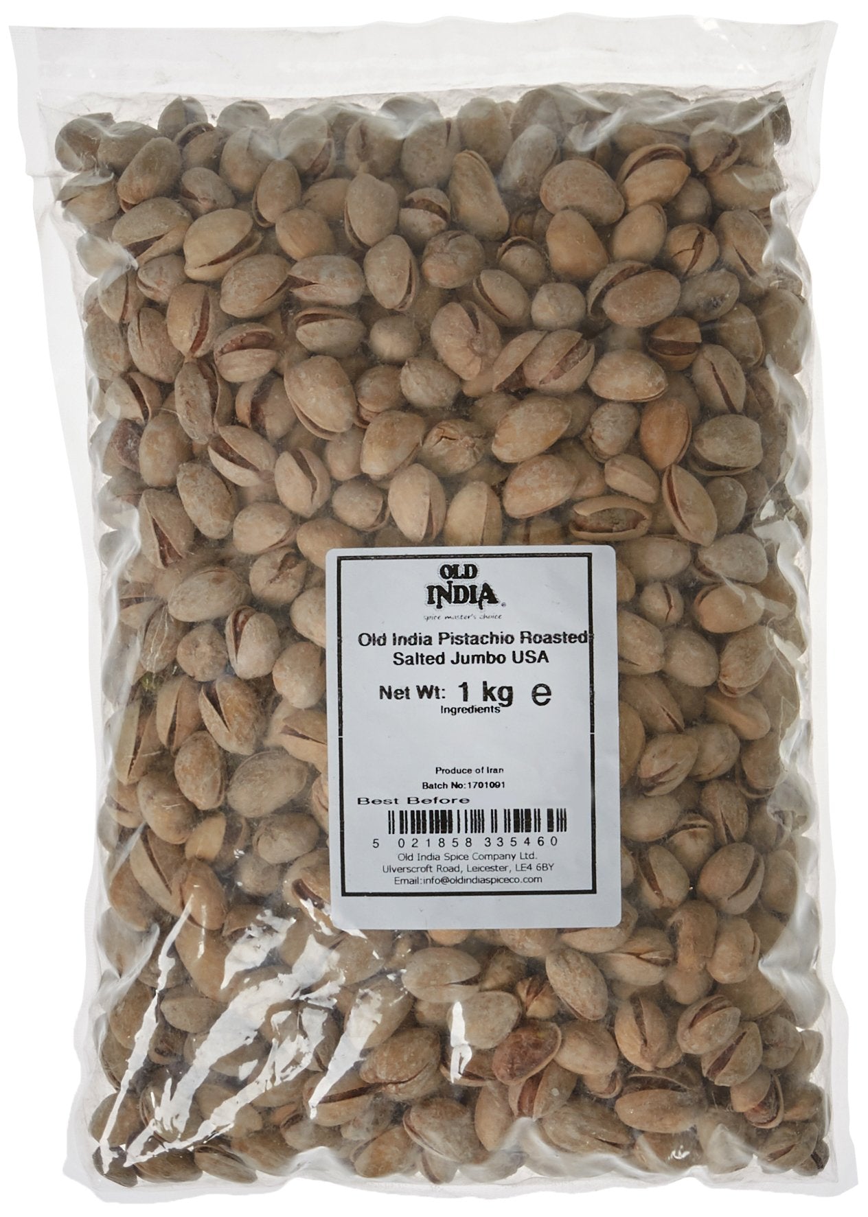 Old India Roasted Salted Jumbo USA Pistachios – Premium Nuts, 1kg