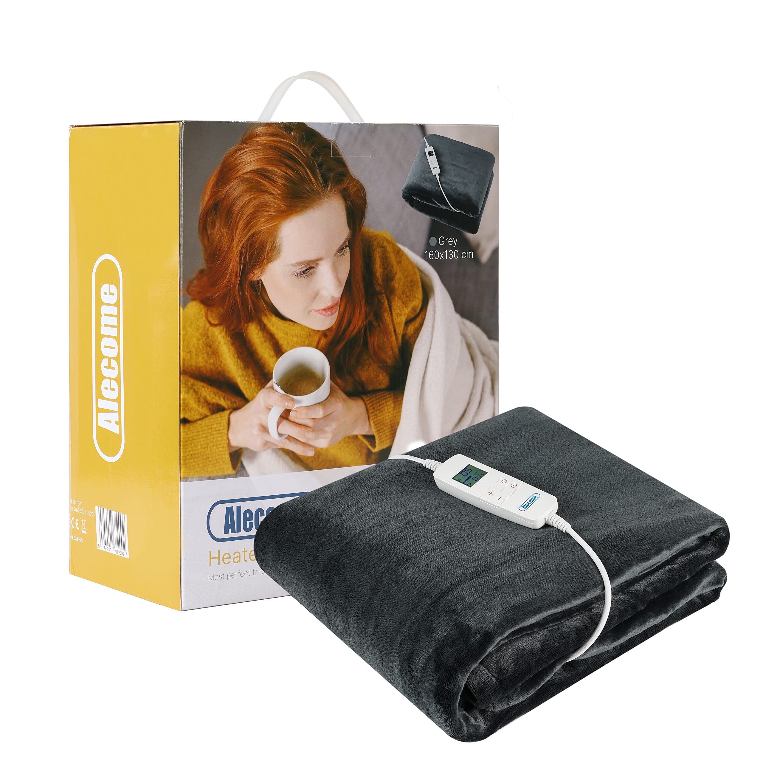 Jolof Store Electric Heated Throw Blanket – 10 Heat Settings, 220gsm Fleece