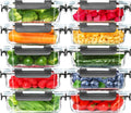 Skroam 10-Pack Glass Meal Prep Containers – 22oz Airtight Food Storage