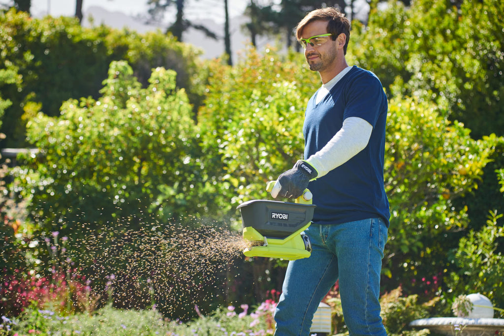 Ryobi ONE+ Cordless Seed Spreader | 4L Capacity Bare Tool for Garden