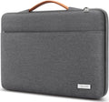 TECOOL 15.6 Inch Laptop Sleeve - Water-Resistant Protective Case, Dark Grey
