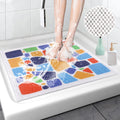 Jolof Store Square Loofah Shower Mat – Non-Slip Anti-Mould PVC Bath Mat