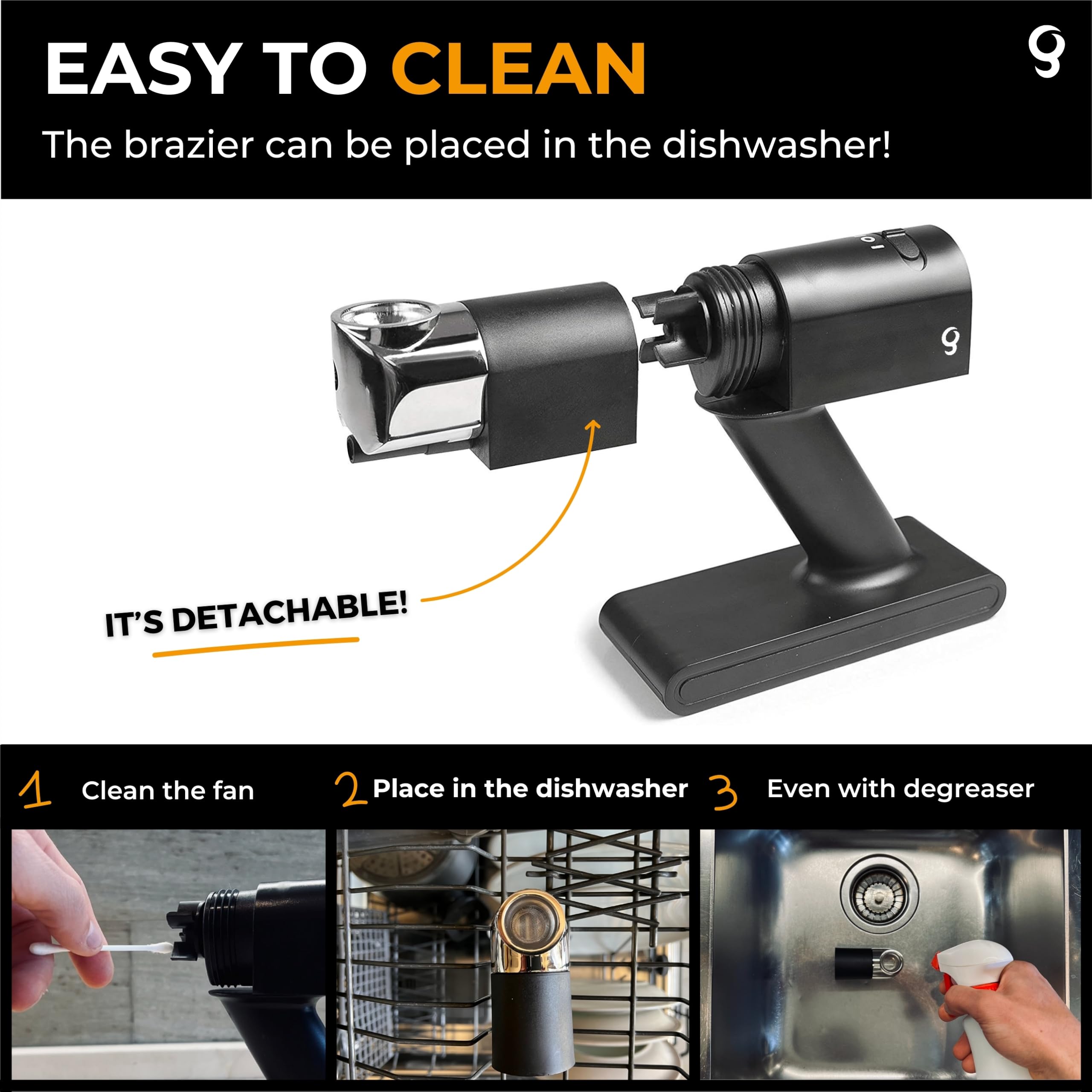 Fumus Portable Food and Cocktail Smoker Gun with 5 Wood Chip Flavors