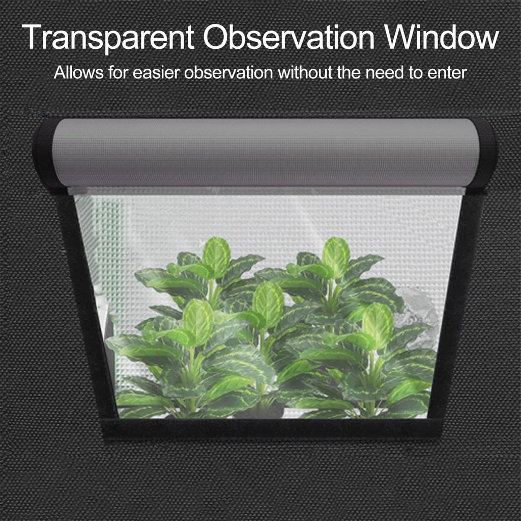 SunStream Hydroponic Grow Tent | 32x32x64 | 600D Mylar Indoor Plant Tent
