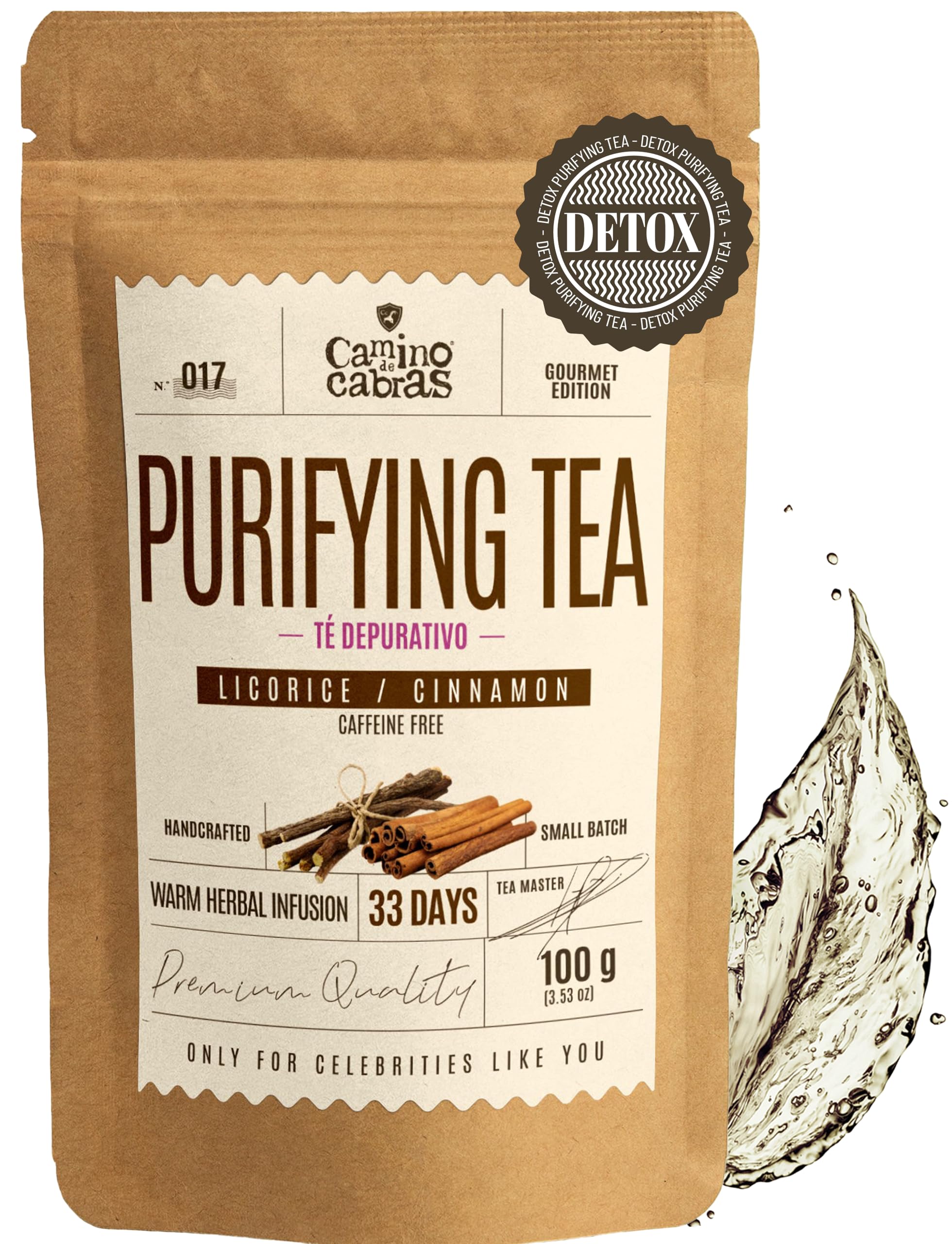 Camino de Cabras Detox Tea – Loose Leaf Herbal Infusion for Bloating
