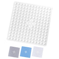Yorkshire Bedding Non-Slip Square Shower Mat | 53x53cm PVC Bath Mat