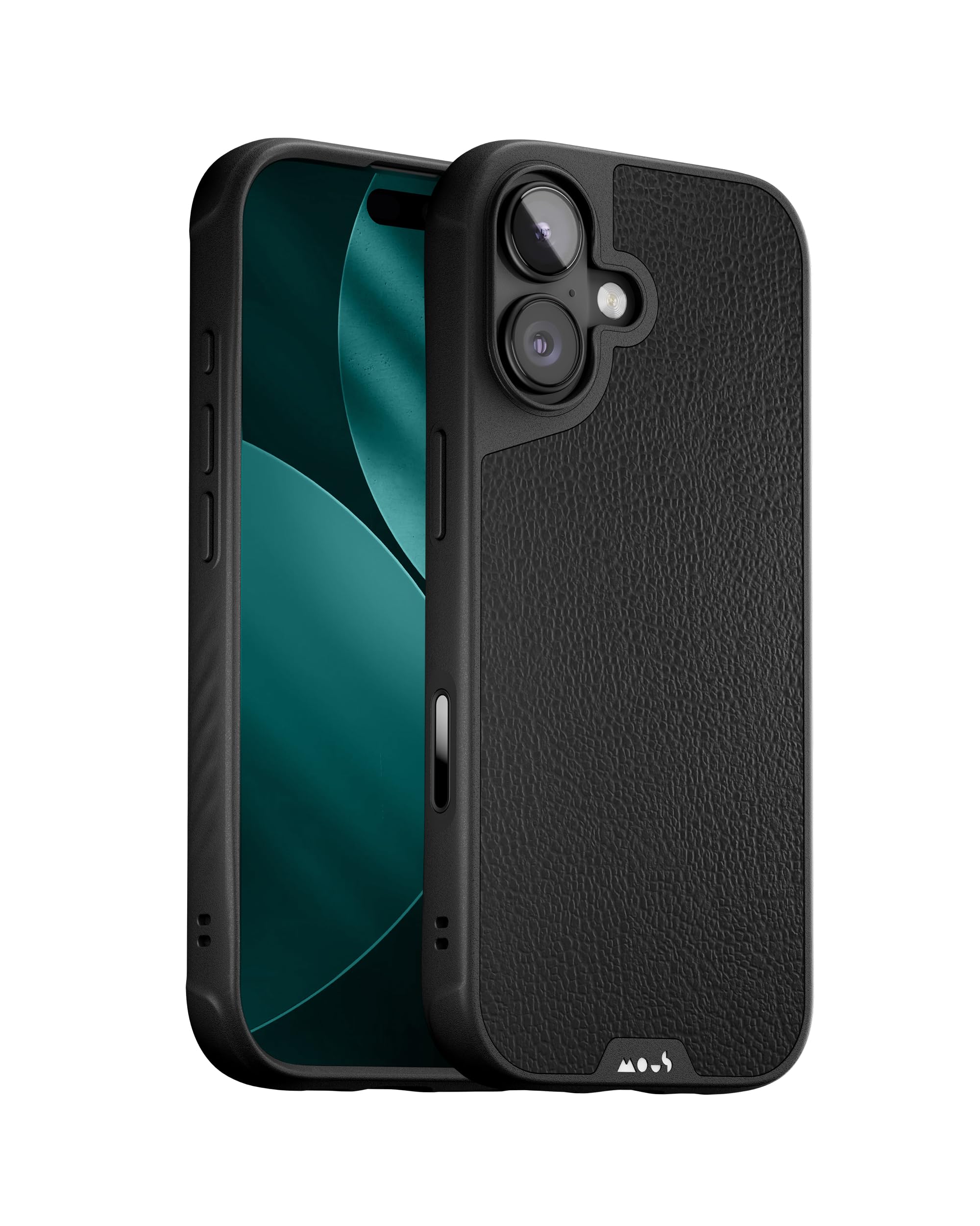 Mous iPhone 17 Case | MagSafe Black Leather Limitless Protective Cover
