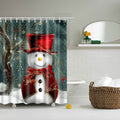 Jolof Store Christmas Shower Curtain | Anti-Mould Polyester Fabric