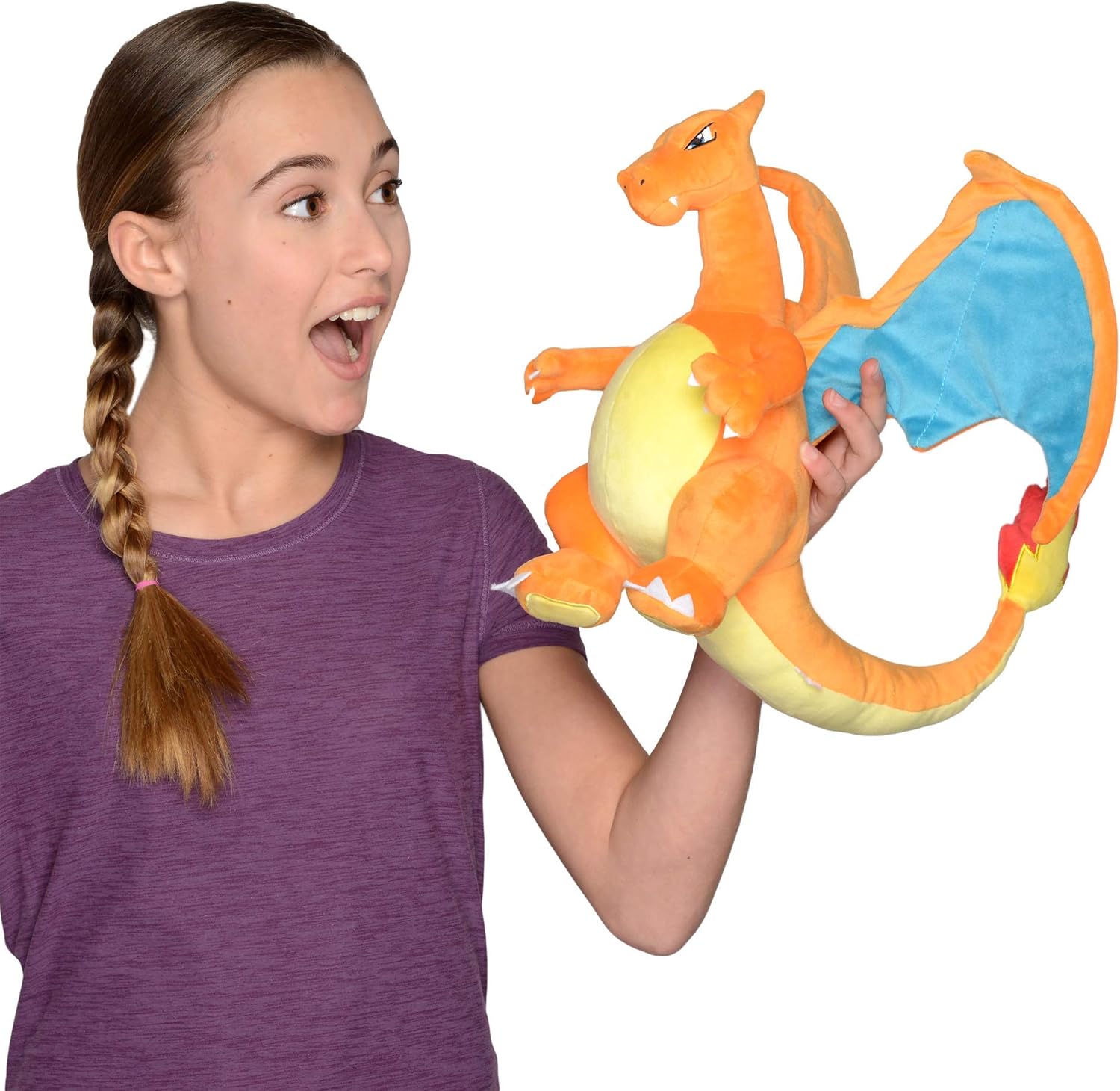 Snaps Pokemon Charizard Plush – 12 Inch Super Soft Stuffed Animal Toy