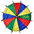 GSI Kids Play Parachute – 20ft Rainbow Polyester Toy with 20 Handles