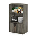 Furinno JAYA 3-Tier Kitchen Pantry Cabinet | French Oak Grey Storage