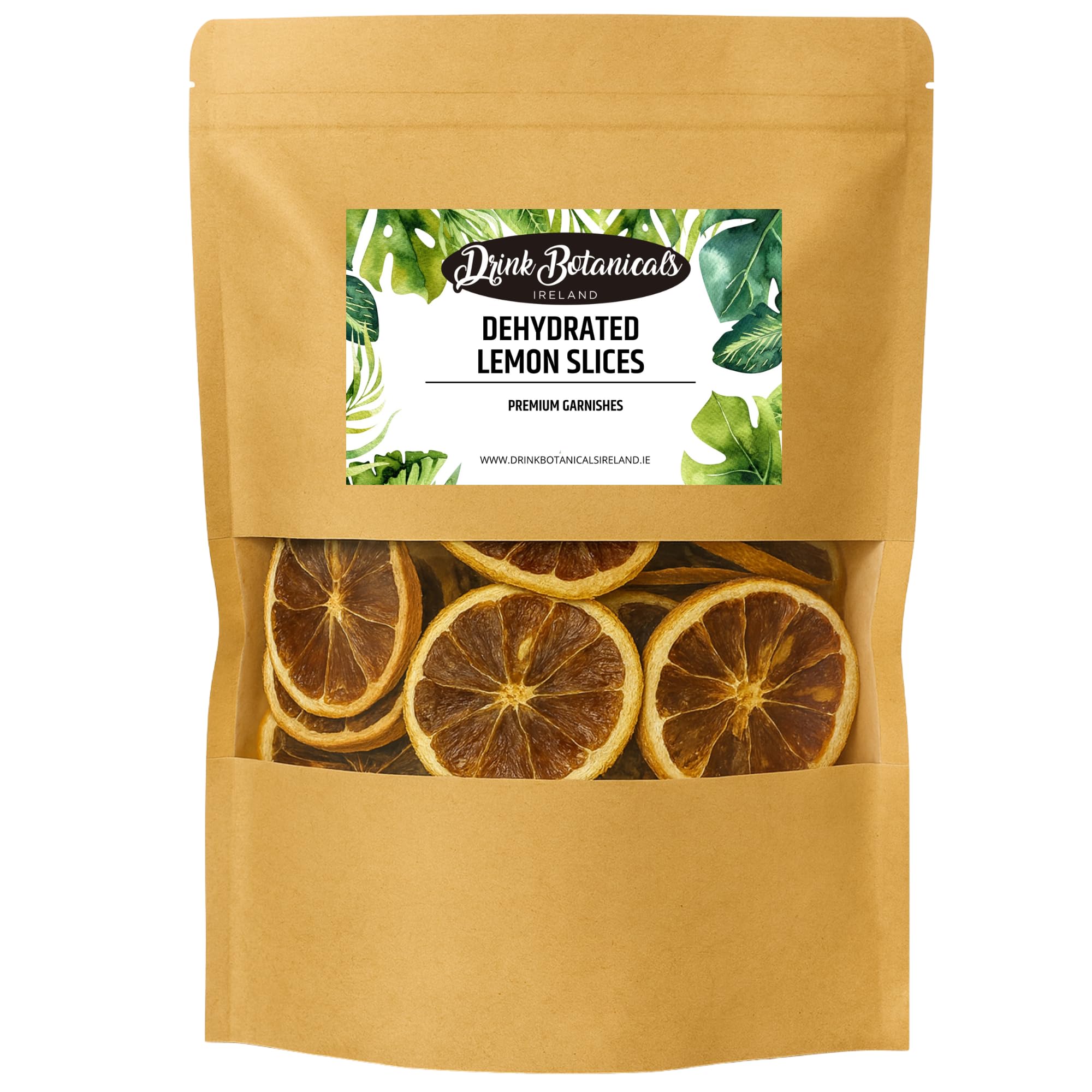 Drink Botanicals Ireland Dried Lemon Slices | 100% Natural Garnish | 100g