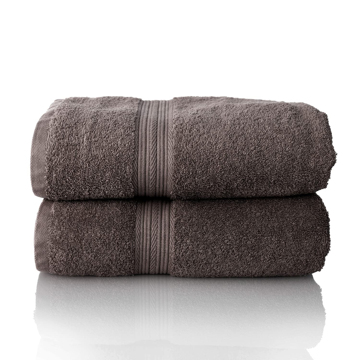 Glart Premium Cotton Sauna Towels – Set of 2 Anthracite Terry, 70x200cm