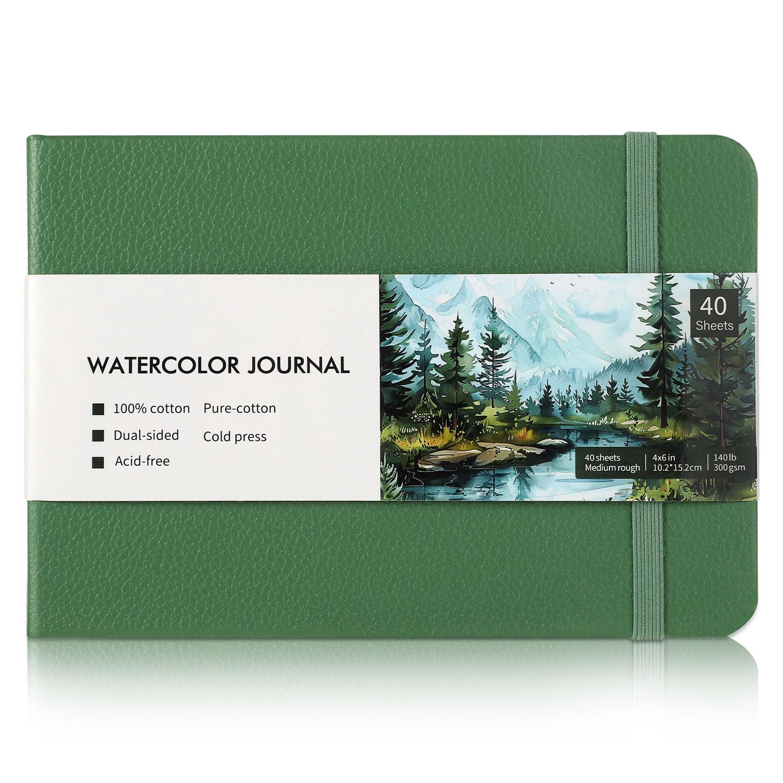 Jolof Store Cotton Watercolour Sketchbook | 4x6in 140lb Cold Press Paper