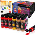 DagouColor 37-Piece Acrylic Paint Set - 24 Colors with Brushes