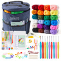 Inscraft 24 Acrylic Yarn Crochet Kit for Beginners | 73PCS Accessory Set