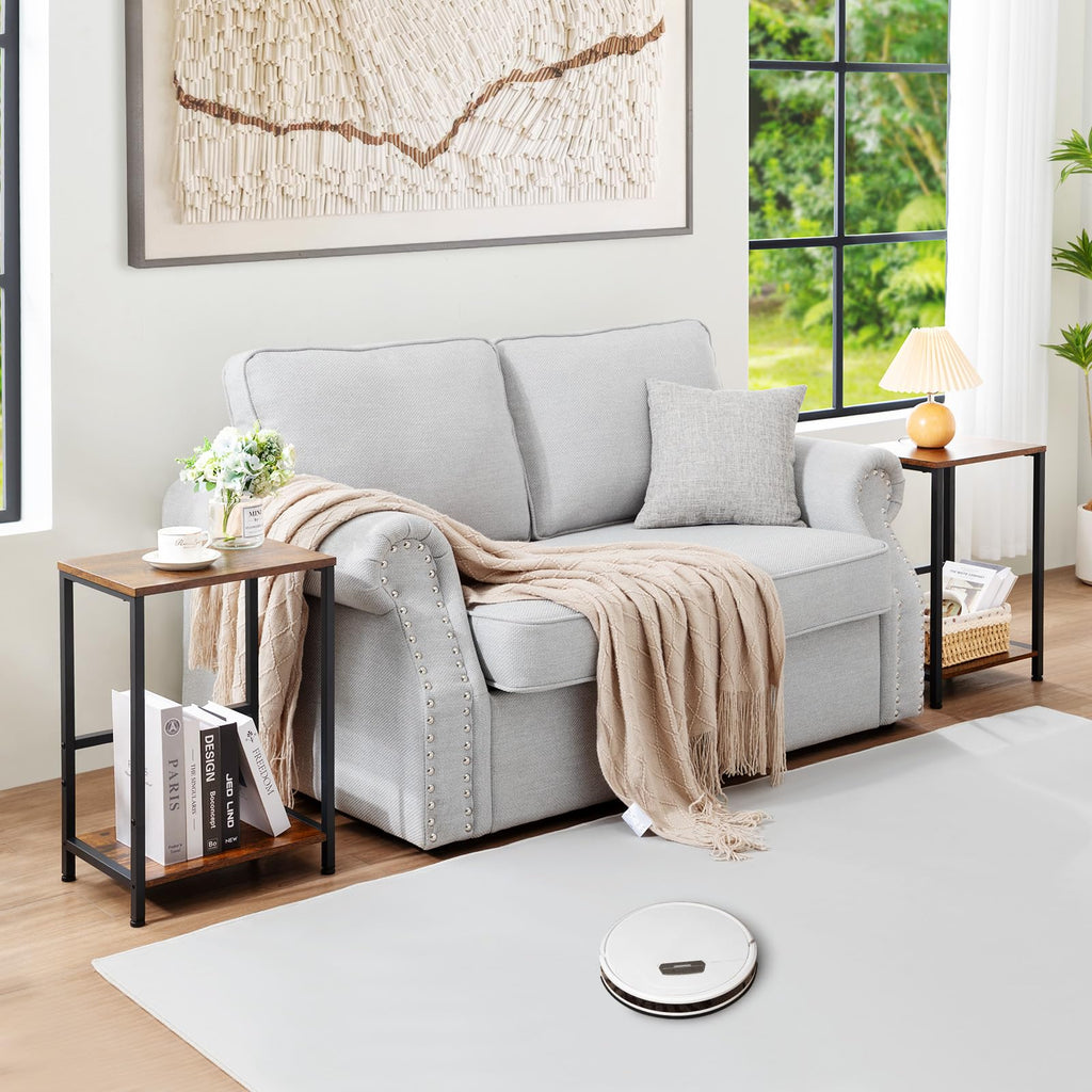 AMHANCIBLE Side Tables Set of 2, Bedside Tables, Coffee Table living room - image 2