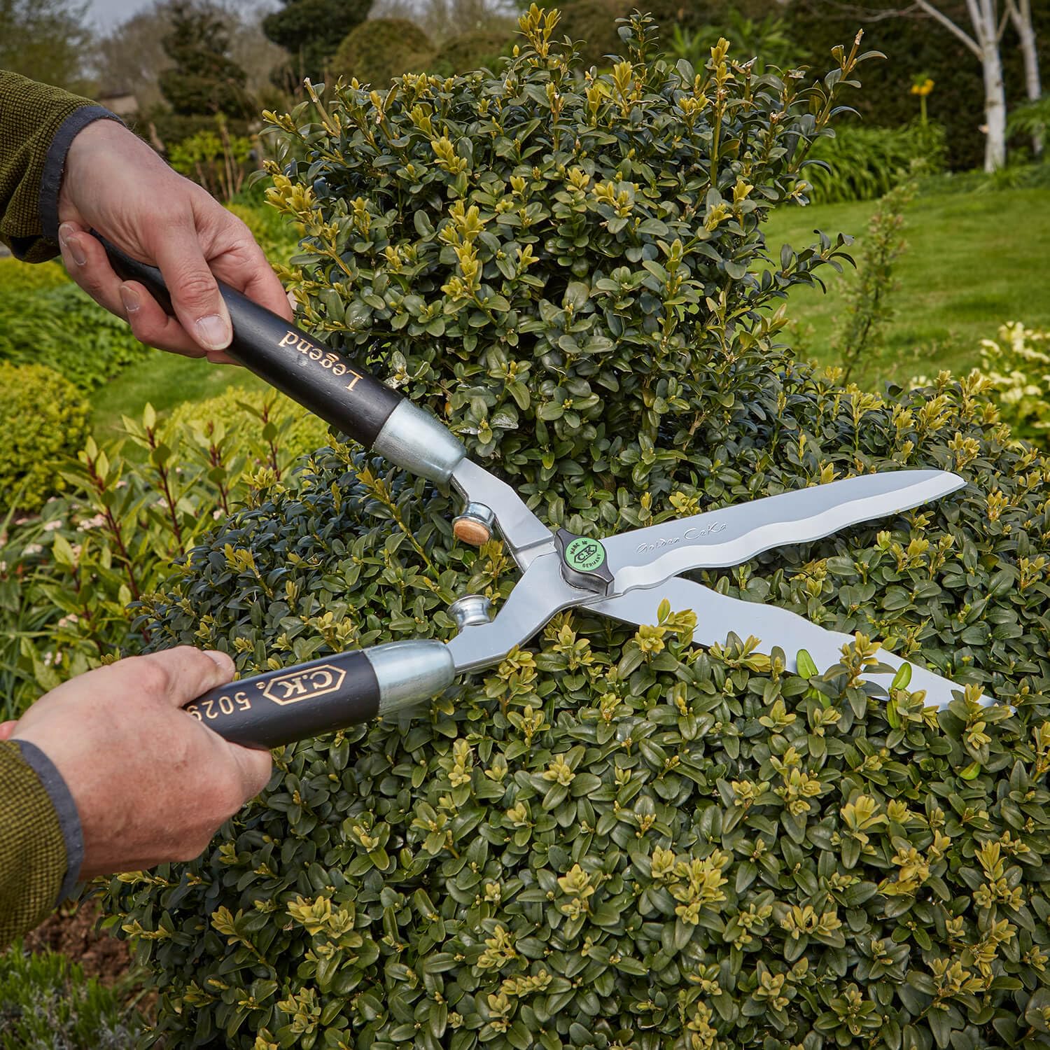 C.K Classic Legend Golden Hedge Shears – Wavy Edge Forged Steel