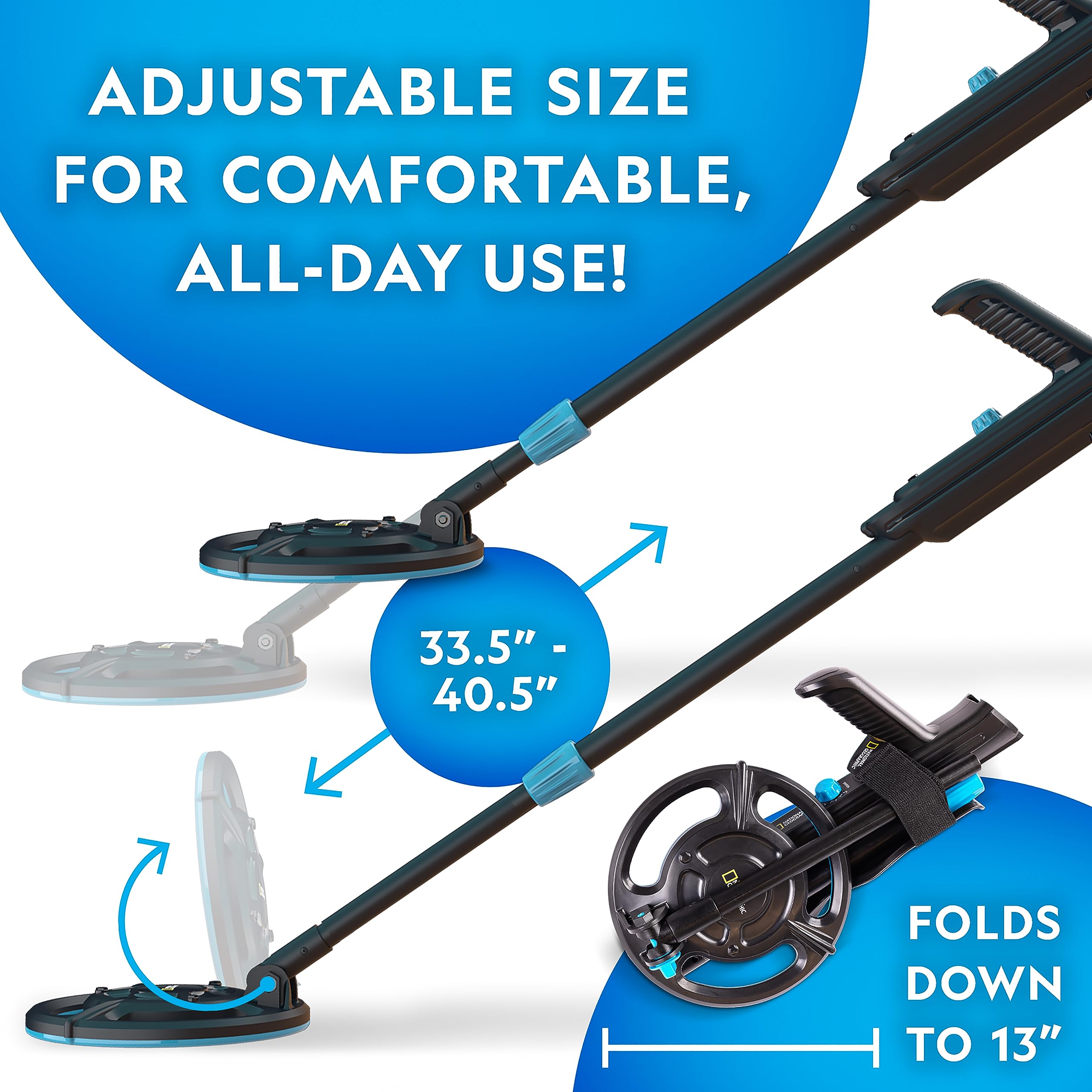 National Geographic Kids Metal Detector Kit with Waterproof Coil & Trowel