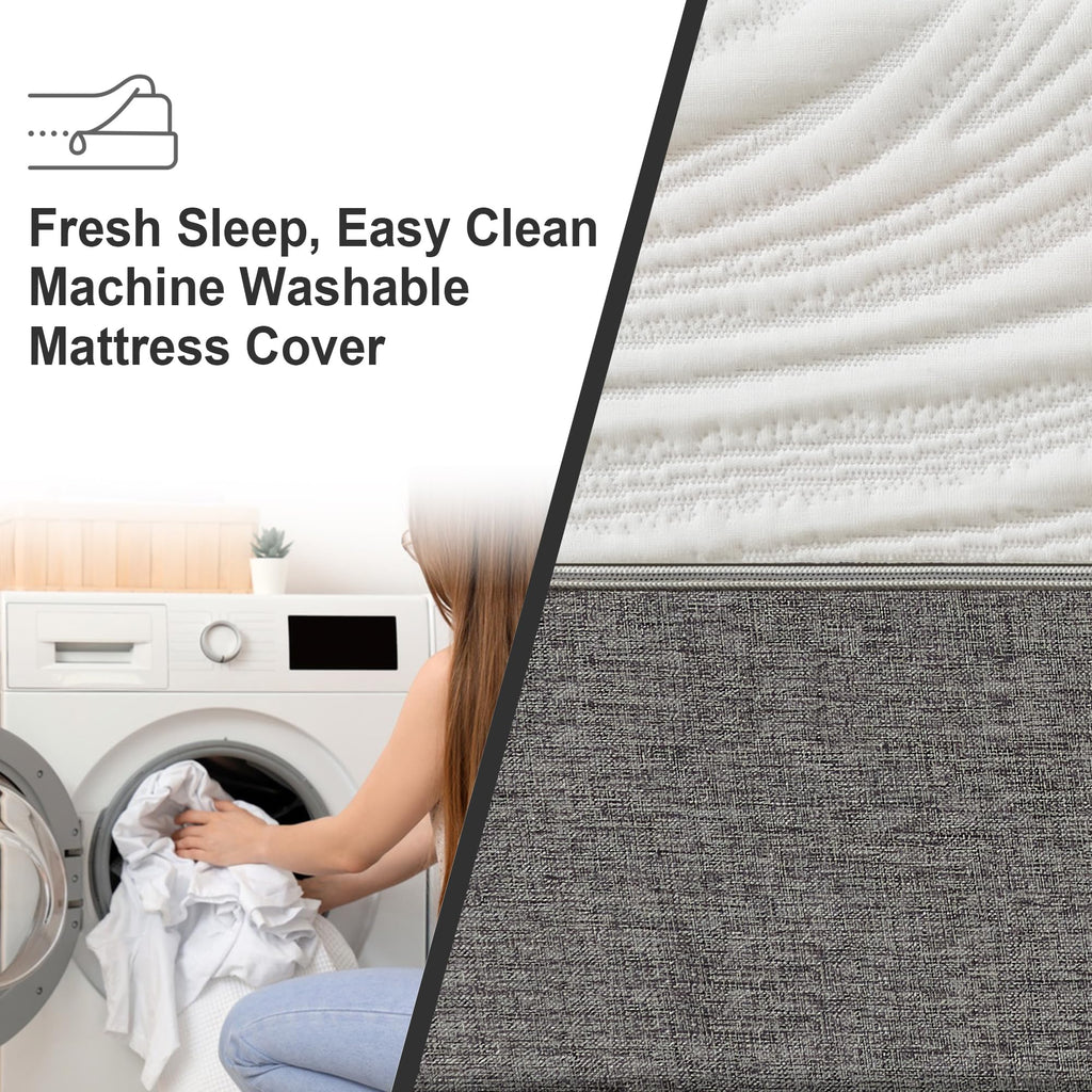 Twirest Single Memory Foam Mattress - Medium Firm Breathable - 90x190cm