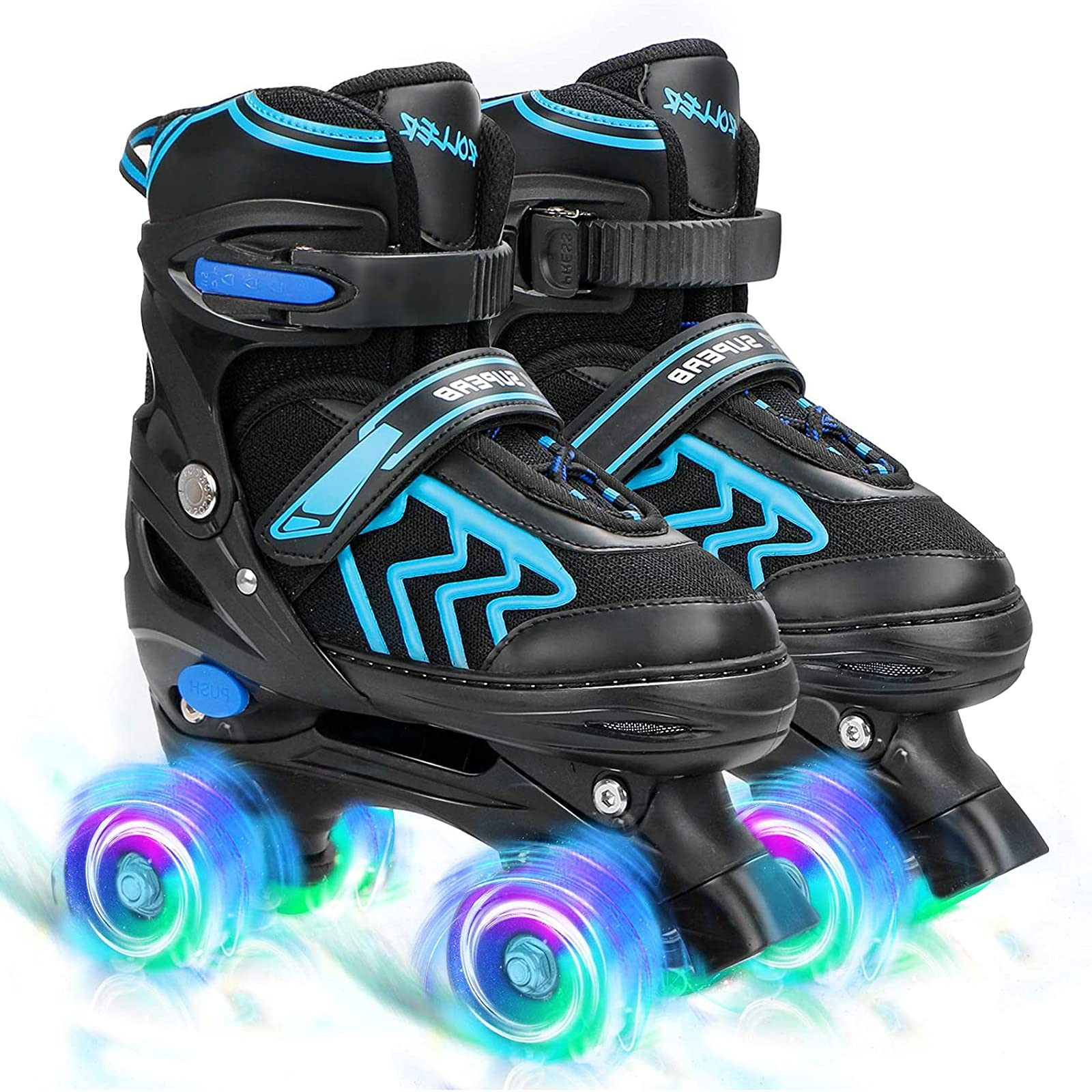 Adjustable Kids Roller Skates with Light Up Wheels