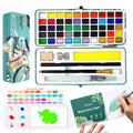 50-Color Professional Watercolour Paint Travel Set with Palette