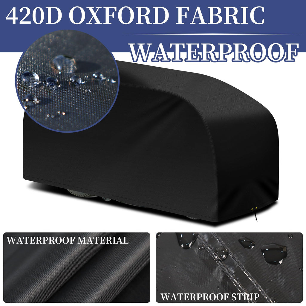 RICHIE Riding Lawn Mower Cover | Waterproof 420D Oxford Garden Tractor Cover