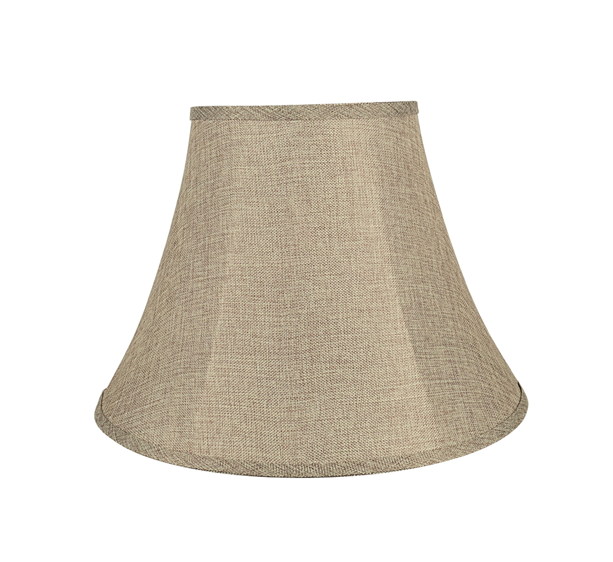 Aspen Creative Bell Lamp Shade – Natural Burlap Spider Construction, 18"