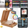 84-Piece Professional Acrylic Painting Set with Box Easel