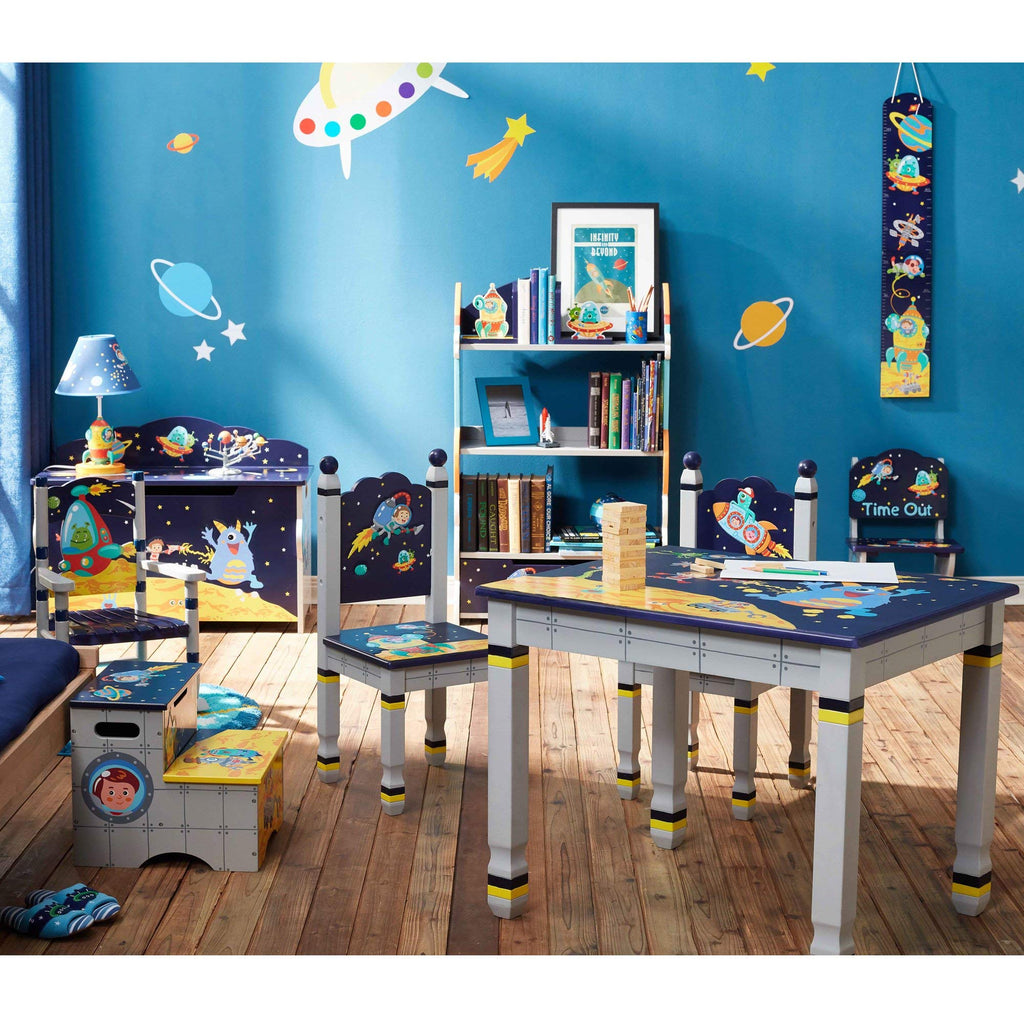 Fantasy Fields Outer Space Kids LED Table Lamp – Hand-Painted Night Light