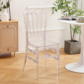 Clear Napoleon Chair - Stackable Acrylic Dining Chair