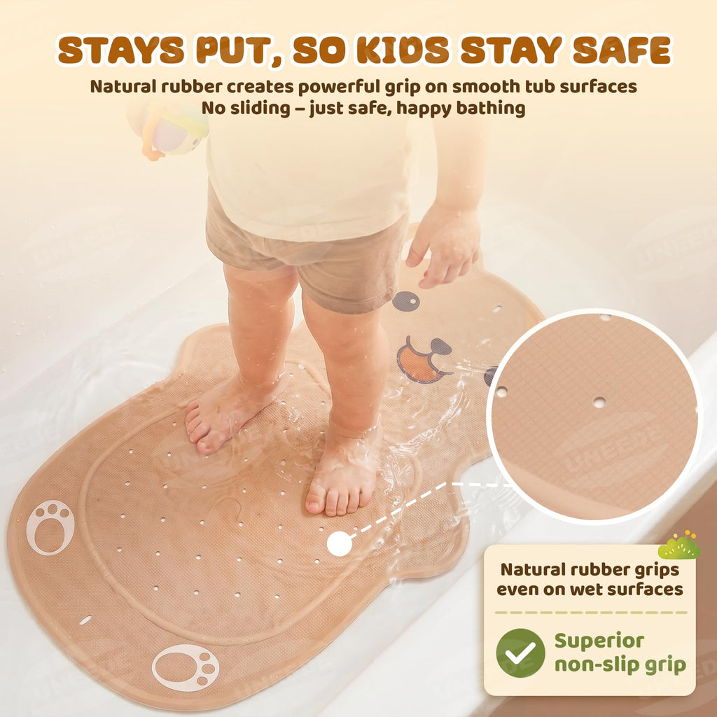 UNEEDE Baby Bath Mat Non Slip Anti Mould Natural Rubber - image 3