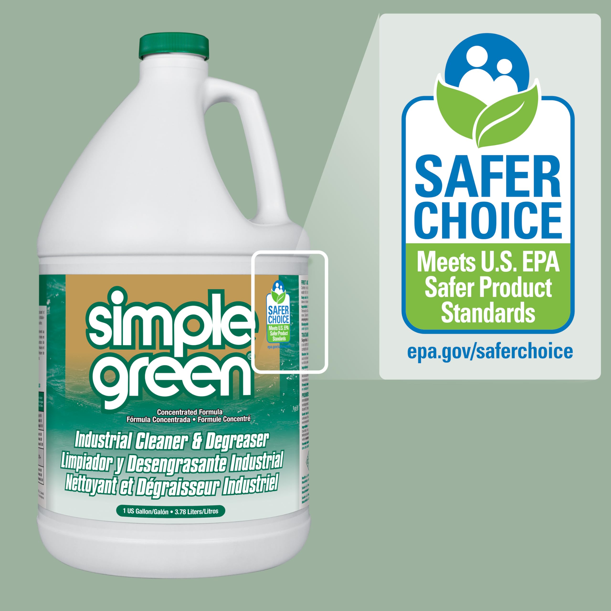 Simple Green Heavy Duty Cleaner Degreaser | Concentrated Solution (1 gal)