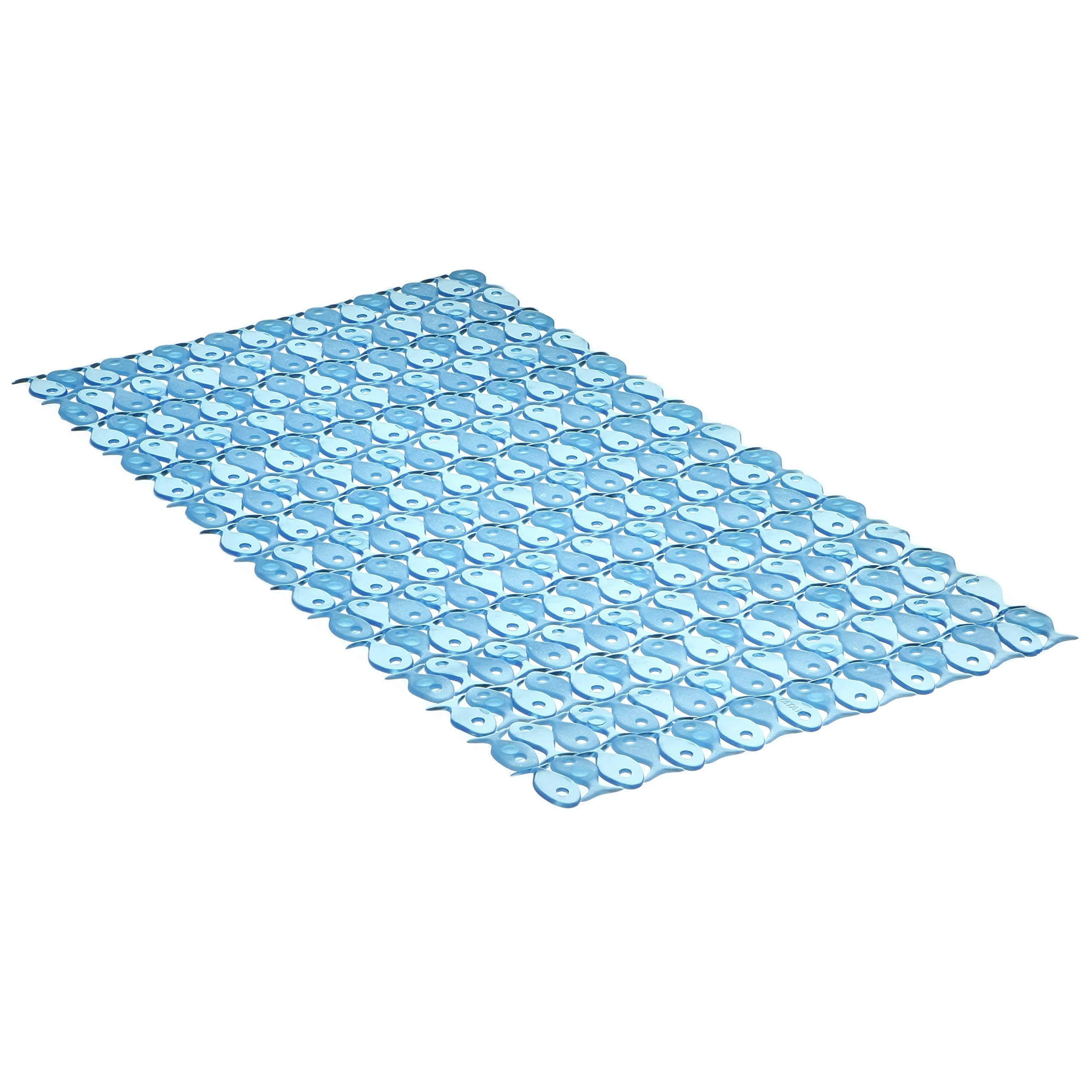 TATAY Pisces Non-Slip PVC Bath Mat – Anti-Bacterial Blue, 72 x 36 cm