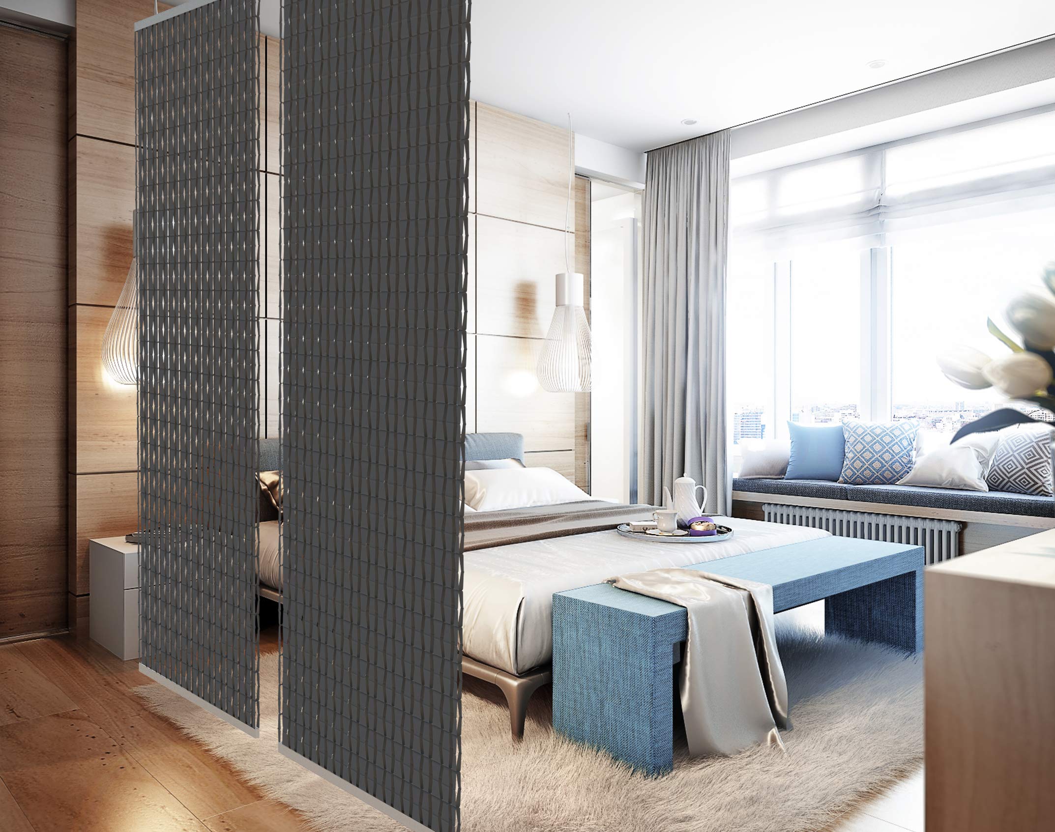 YourCasa Hanging Room Divider | Translucent Privacy Screen – 118x240cm