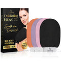 L'Exfose Moroccan Kessa Exfoliating Glove 4pc – Viscose Body Scrub Mitt