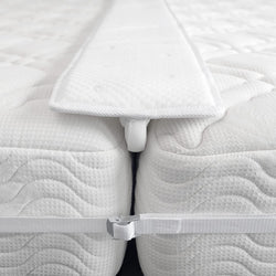 FeelAtHome 10 Inch Bed Bridge Twin to King Converter Kit with Strap