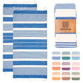 MOMOMUS 2-Pack XL Cotton Fouta Beach Towels - Beige 90x180cm