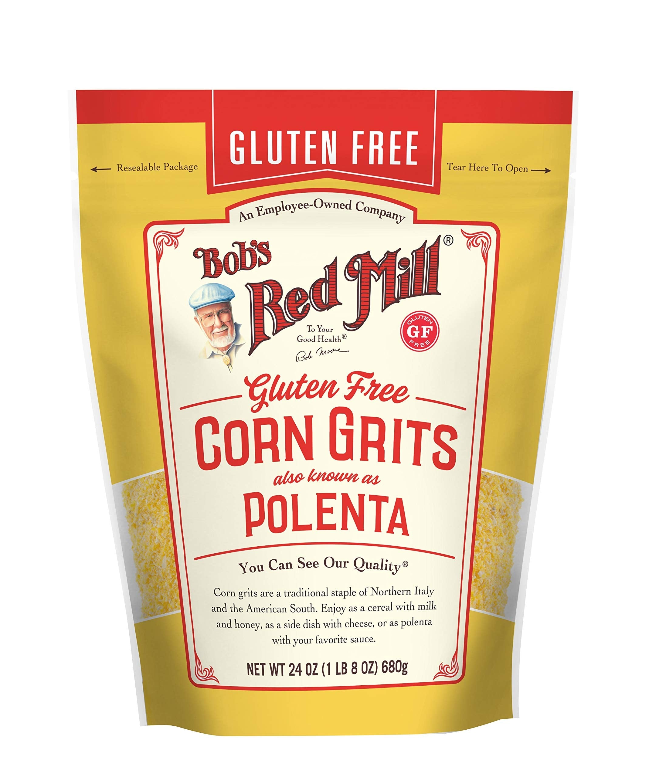 Bob's Red Mill Corn Grits – Gluten Free Polenta Cereal, 680g