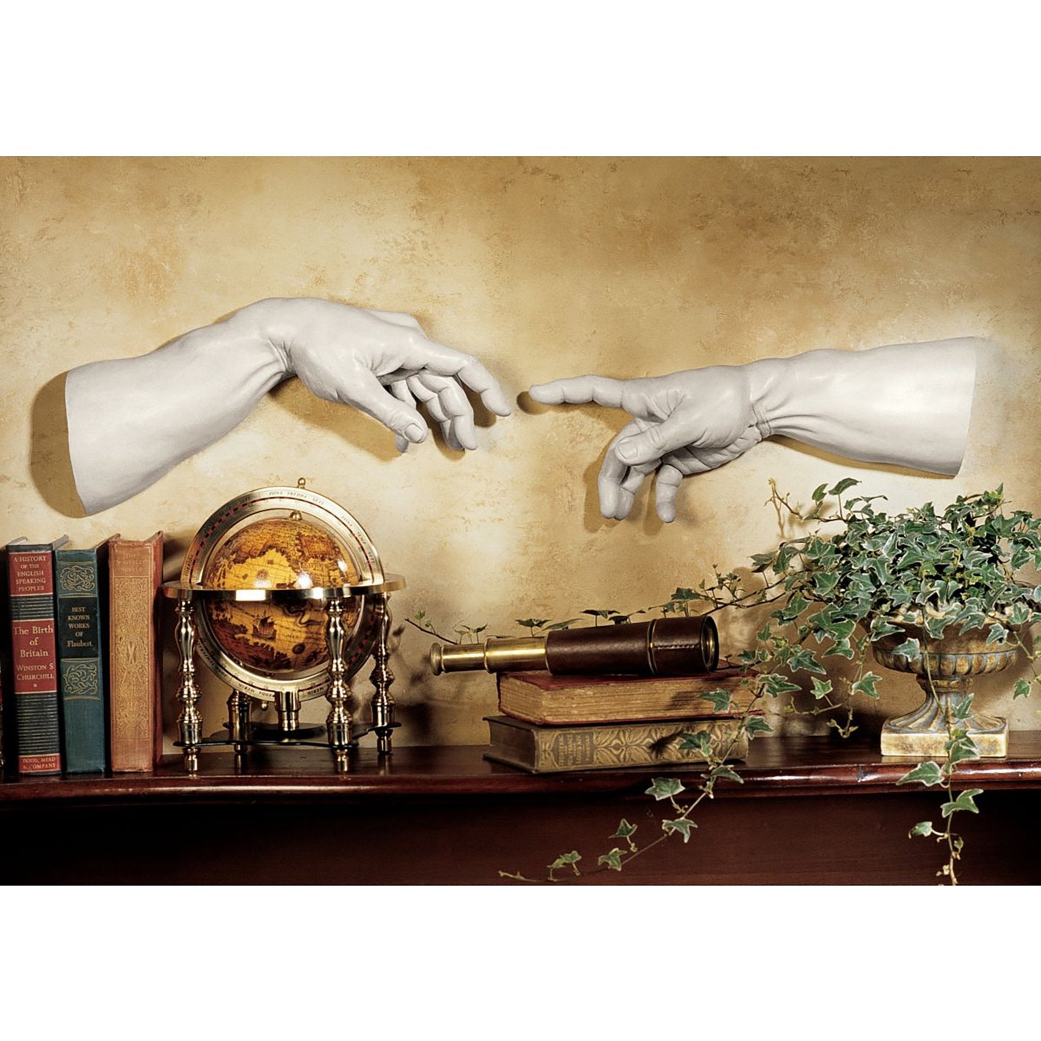 Design Toscano The Creation Wall Sculpture - Faux Stone Resin Decor