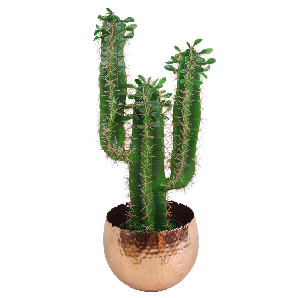Leaf Large Hammered Silver Metal Planter with Curvy Edge – 32cm