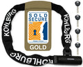 KOHLBURG Heavy Duty Bike Chain Lock - Sold Secure Gold, 4ft Hardened Steel