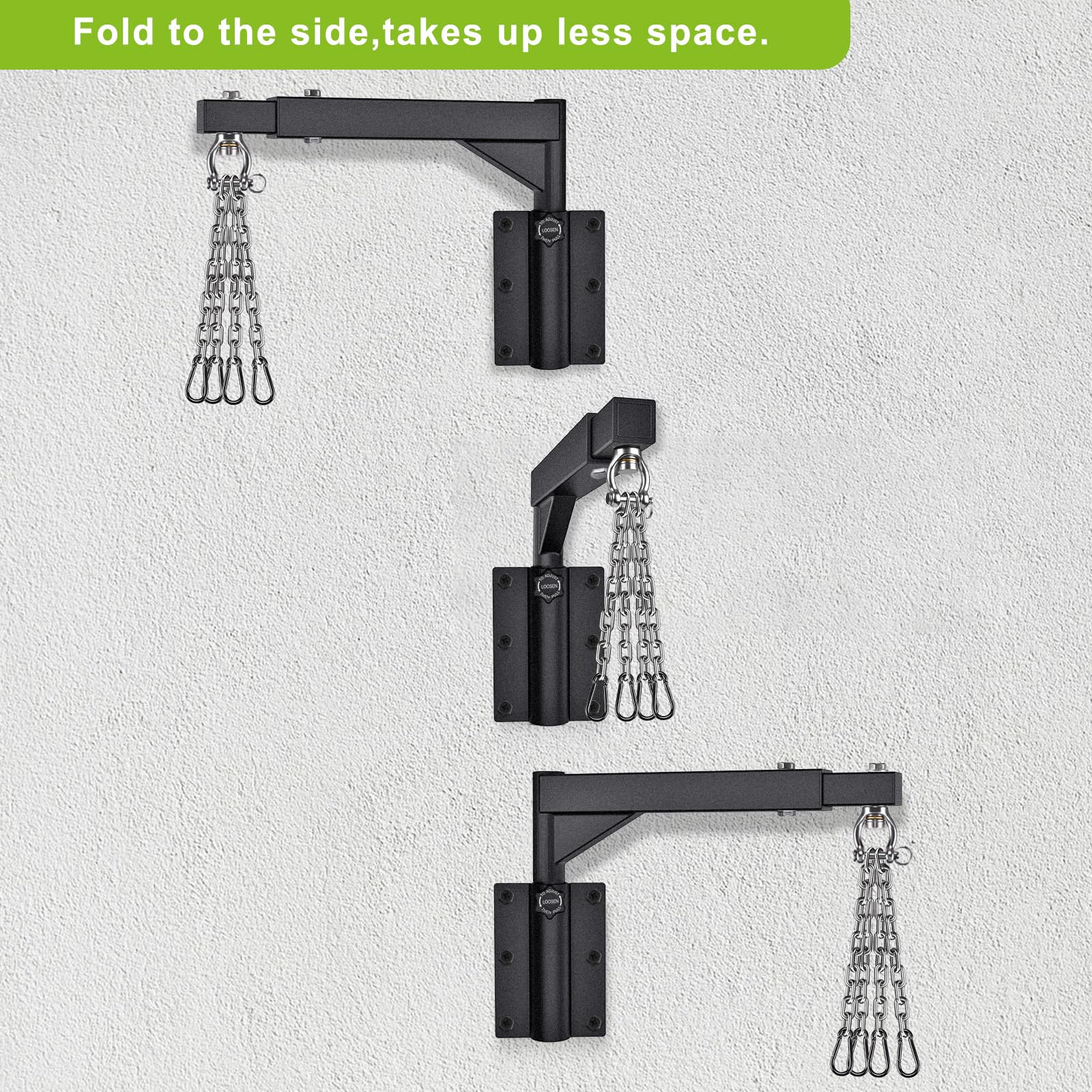 BeneLabel Heavy Bag Wall Mount Hanger | Adjustable Boxing Bracket