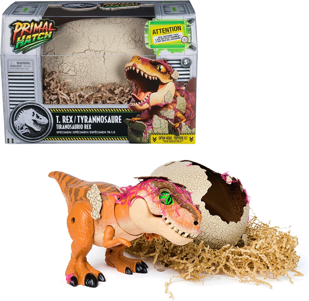 Jurassic World Primal Hatch Interactive T-Rex Dinosaur Toy by Snaps