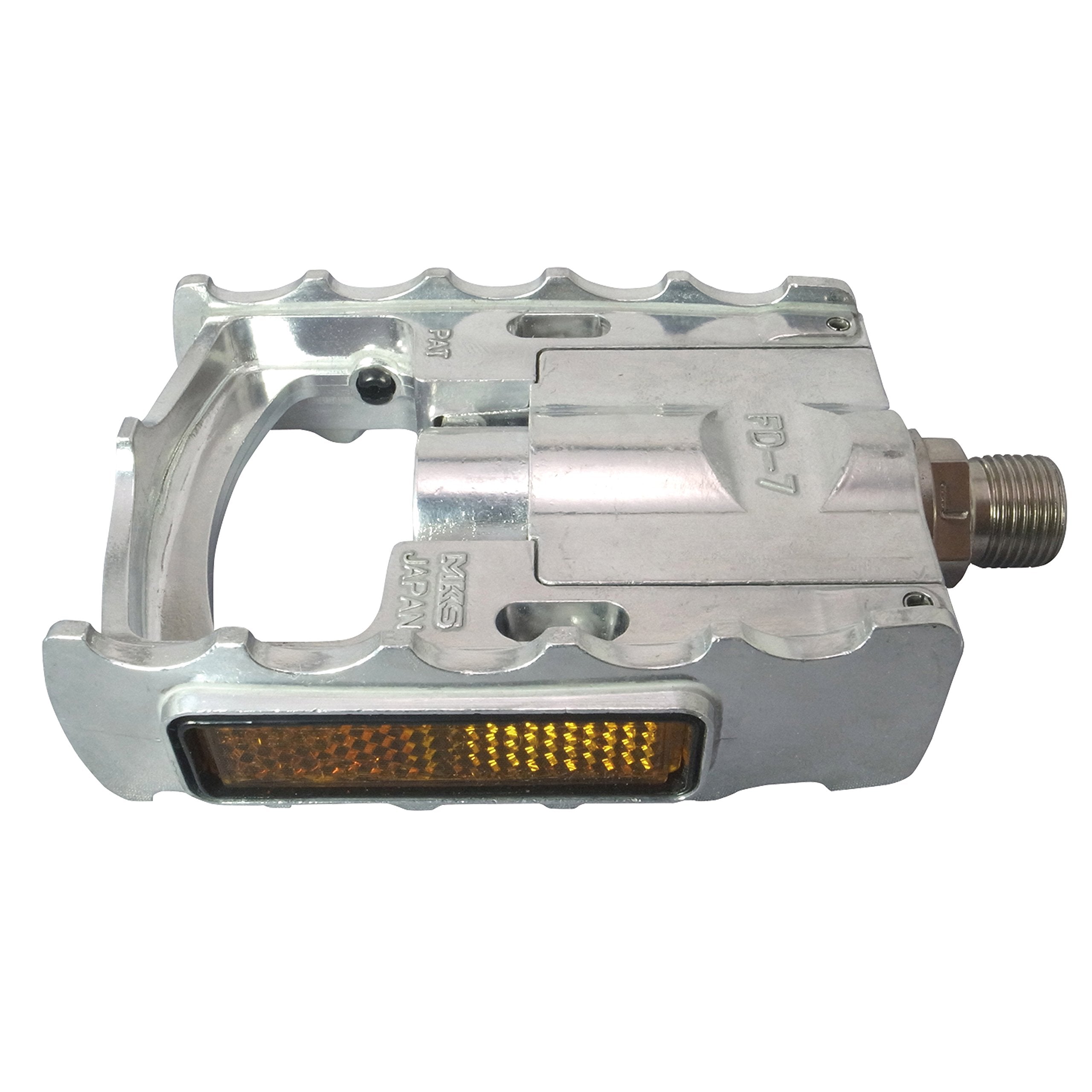 MKS FD-7 Folding Pedals – Compact Metallic Urban Commuter Bike Pedals