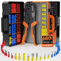 Preciva Ratchet Wire Crimping Tool Kit with 680PCS Insulated Terminals