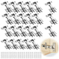 APACALI 24 PCS Full Overlay Soft Close Kitchen Cabinet Hinges – Silver