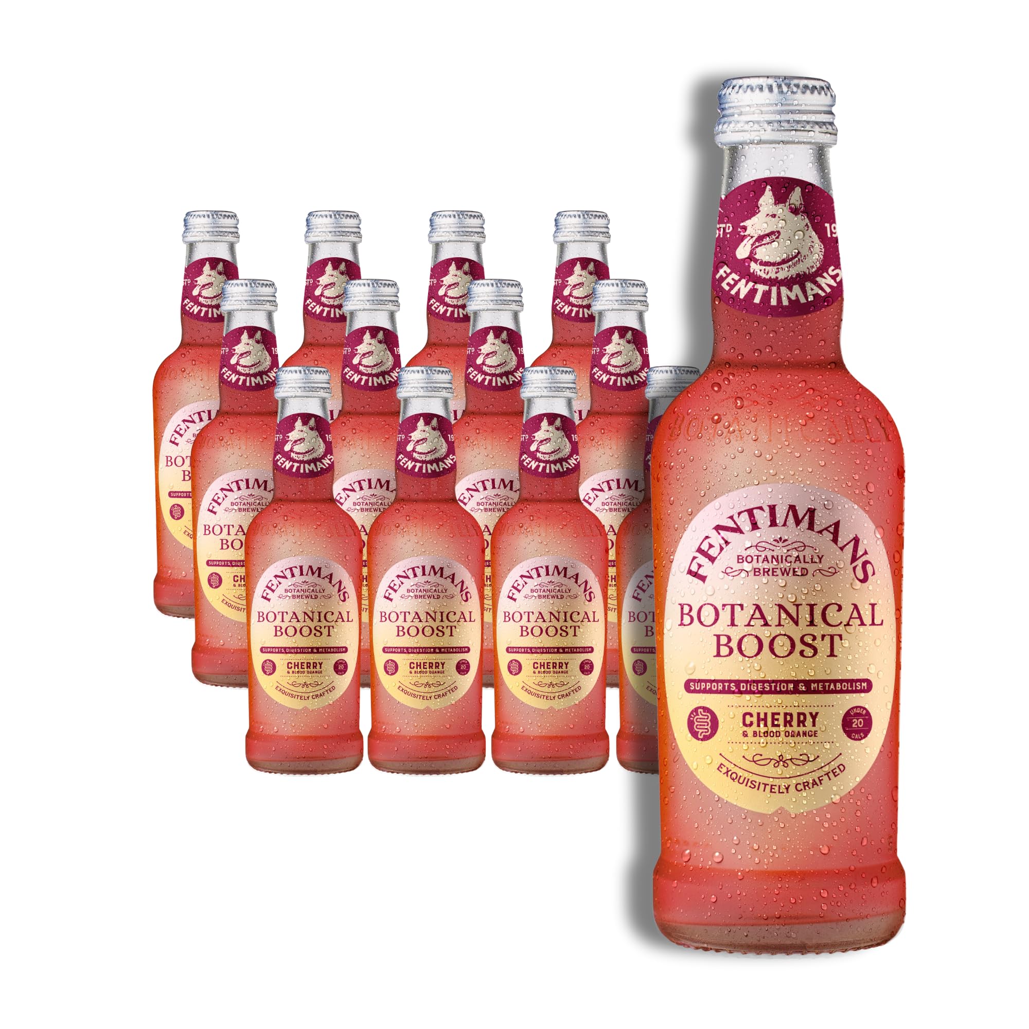 Fentimans Botanical Boost Cherry & Blood Orange Soft Drink - 250ml