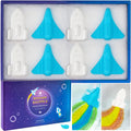 ORIGLAM Space Rocket Bath Bombs for Kids - 8ct Rainbow Bubble Bath Set